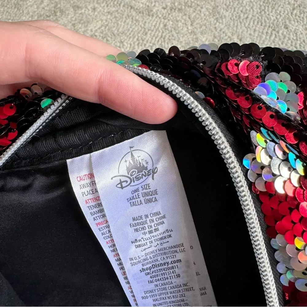 Disney Parks Minnie Mouse Reversible Sequined Mini Backpack